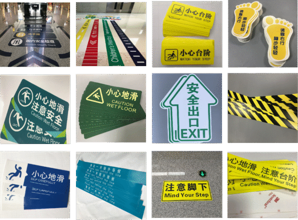 Floor Instruction Sticker