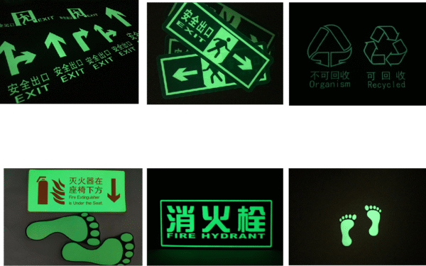 Luminous Instructioin Sticker