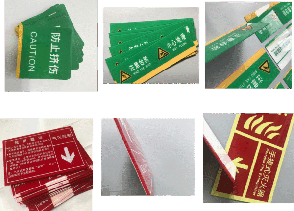 PVC Instruction Sticker